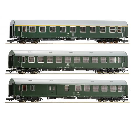 6200028 - Třídílný set rychlíkových vozů Y/B70 DR - set 1