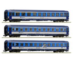 6200002 - Třívozový set s vozy ABmz 346, Bmz 226 a Bmz 229 ČD