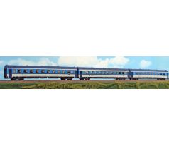 55293 - Třívozový set rychlíkových vozů 'Rx', ČD, epocha VI
