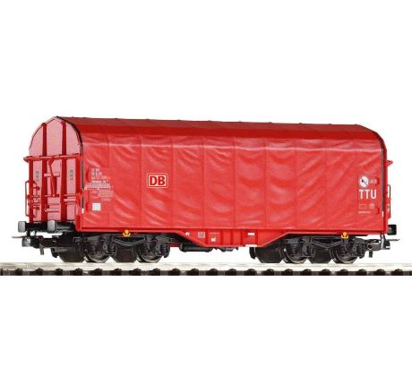 24611 - 4. osý plošinový vůz na přepravu plechových svitků s plachtou Shimmns DB AG