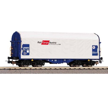 24617 - 4. osý plošinový vůz na přepravu plechových svitků s plachtou Shimmns Rail Cargo Austria