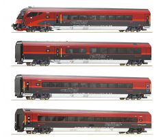 74037 - 4-dílný set rychlíkových vozů Railjet ÖBB