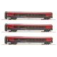 74040 - 3-dílný set rychlíkových vozů Railjet