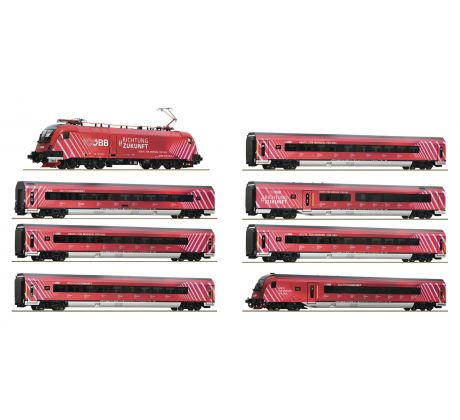 5500002 - 8dílná sada „100 let ÖBB“ Railjet Rakouských spolkových drah
