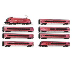 5510002 - 8dílná sada „100 let ÖBB“ Railjet Rakouských spolkových drah, DCC, zvuk