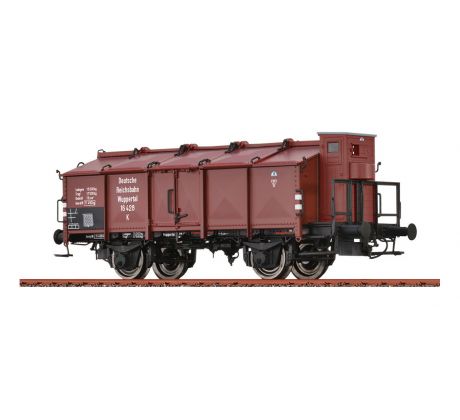 50551 - 2. osý vůz na sypké hmoty s klapkami K Wuppertal DRG, epocha II