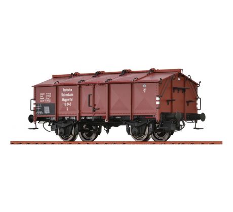50552 - 2. osý vůz na sypké hmoty s klapkami K Wuppertal DRG, epocha II