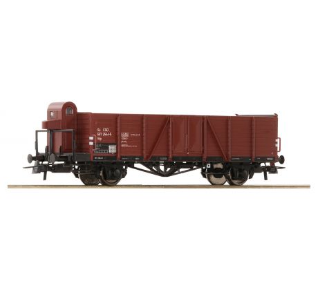 6600084 - 2. osý otevřený vůz s budkou Vtp ČSD, epocha IV