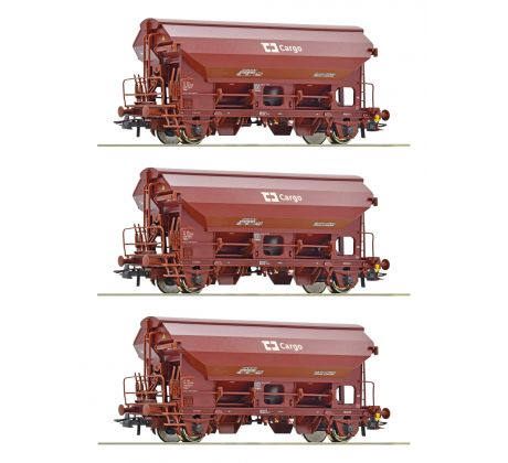 6600078 - Set tří samovýsypných vozů Tdns ČD Cargo