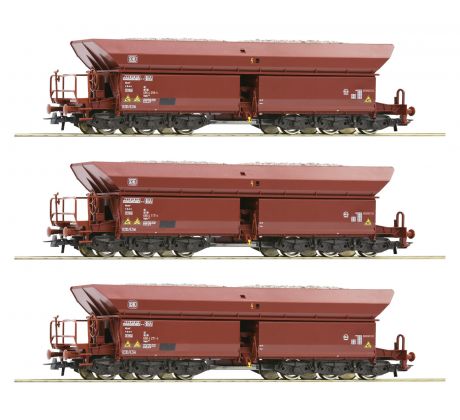 77031 - Třívozový set 6. osých rudných vozů typu Faals 150 DB - set 2