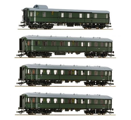 6200056 - Historická čtyřvozová souprava č. 1 s osobními a služebním vozem DRG