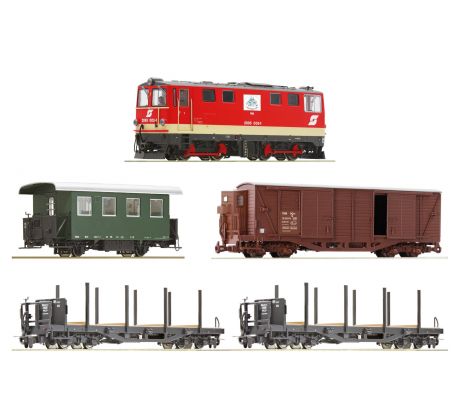 554000 - Pětidílný smíšený vlak s lokomotivou 2095 005-1 ÖBB