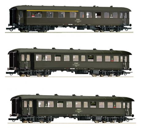 6200058 - Třivozová souprava osobních vozů PKP (ex DRB)