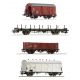 6600101 - 4.vozový set se čtyřmi nákladními vozy Polských státních drah PKP
