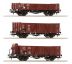 6600102 - souprava se třemi otevřenými nákladními vozy Deutsche Reichsbahn DRG