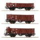 6600102 - souprava se třemi otevřenými nákladními vozy Deutsche Reichsbahn DRG