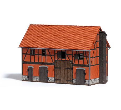 1507 - Stodola s velkou stájí (4boký dvůr) - stavebnice