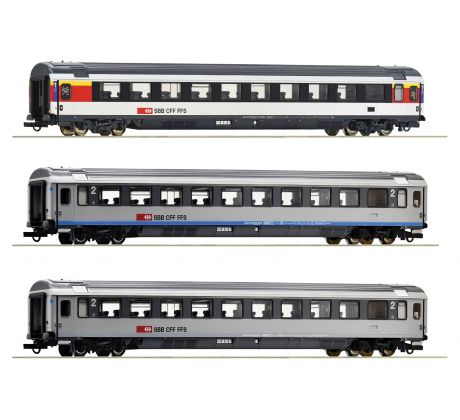 74022 - Třívozová souprava rychlíku EuroCity č. 7, SBB, set č. 1