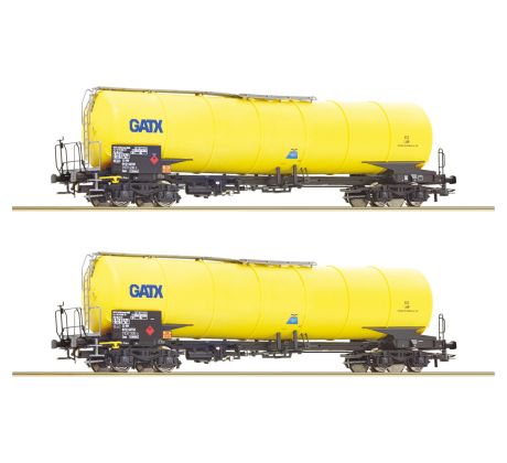 76025 - Set 4. osých kotlových vozů Zacns GATX
