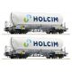 6600051 - Set 4. osých vozů na přepravu cementu Uacns Holcim