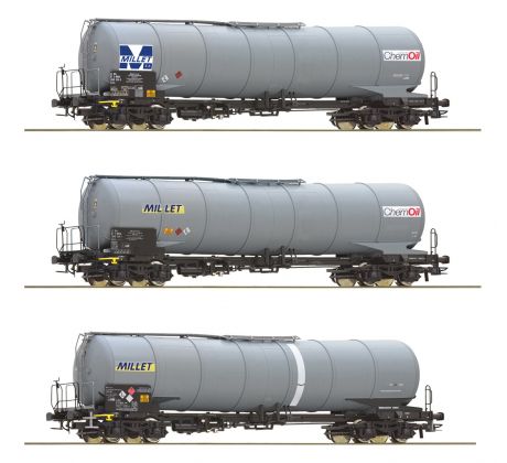 6600091 - Set 4. osých kotlových vozů Zacns Millet S.A.S.