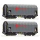 76039 - Set 4. osých vozů na přepravu plechových svitků s plachtou Shimmns Ermewa