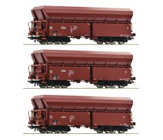 77037 - Třívozový set samovýsypných vozů Fals PKP Cargo