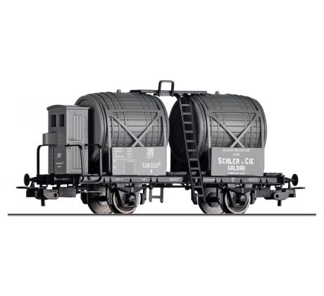 77014 - 2-osý kotlový vůz na přepravu vína P „Scaler & Cie.“ SBB-CFF