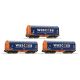76009 - Set tří vozů na přepravu svitku s plachtou Shimmns Wascosa
