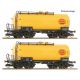 6680019 - Set se dvěma 4-nápravovými kotlovými vozy typ ZZw DR MINOL