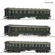6200132 - Set tří kořistních rychlíkových vozů MÁV