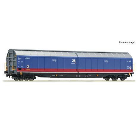 6600200 - 4. osý uzavřený vůz s posuvnými bočnicemi Habbins Green Cargo