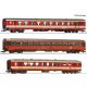 6200128 - Rychlík D 704 ÖBB - set 1 se třemi osobními vozy