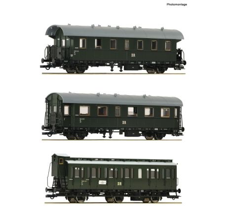 6200131 - Lokálkový vlak DR - set 2 se třemi osobními vozy