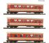 6240004 - Set se třemi 4-nápravovými úzkorozchodnými osobními vozy 2. třídy typ B4ip/s ÖBB