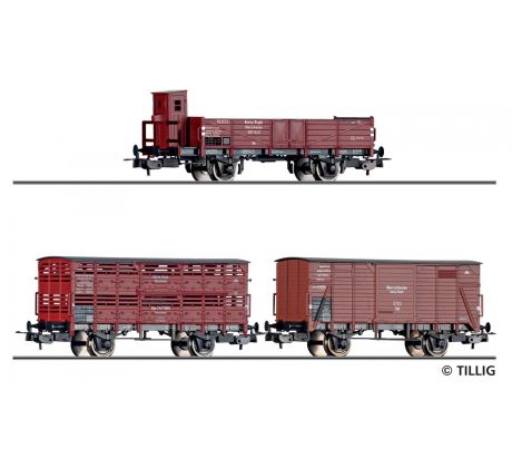 70067 - Třídílný set nákladních vozů Gorny Slask / Oberschlesischen Eisenbahn