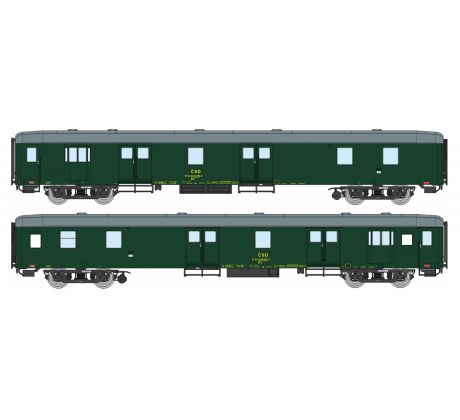 97210018 - Služební vůz s poštovním oddílem DFa ČSD, dom. st. Brno