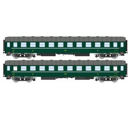 97110063 - 4. osý osobní vůz 2.třídy Ba 3703 ČSD, dom. stanice Praha