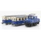 H43106 - Bavorská horská dráha Zugspitzbahn - elektrická lokomotiva se 2 osobními vozy