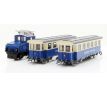 H43106 - Bavorská horská dráha Zugspitzbahn - elektrická lokomotiva se 2 osobními vozy