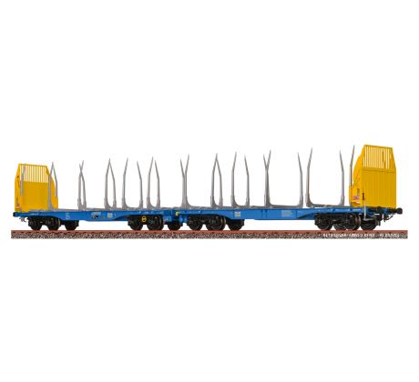 50803 - Dvojdílný přepravní vůz na dřevo Sggmrrs 90' Smart Gigawood A-IF InnoFreight