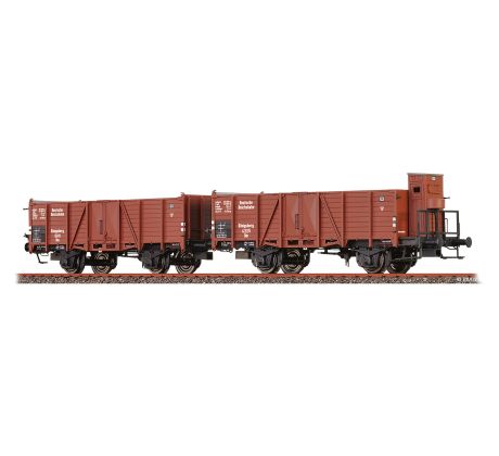 48449 - Set dvou otevřených vozů Om der DRG