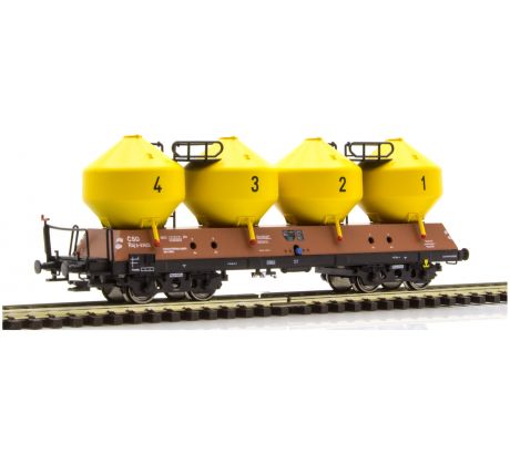 96400001 - 4. osý vůz na sypké látky Raj ČSD, III. epocha