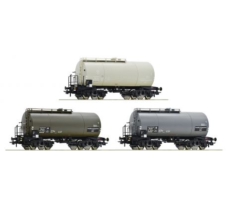 760150 - Set 4. osých kotlových vozů ZZhs DRG Wifo