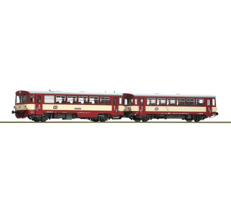 7710022 - Motorový vůz 810 328-5 s přípojným vozem Btax ČD, DCC, zvuk