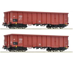 6600171 - Set se dvěma otevřenými nákladními vozy typu Eaos PKP