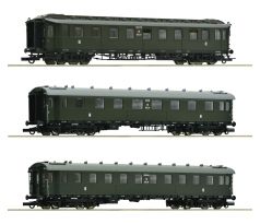 6200112 - souprava se třemi vozy rychlíku Polských státních drah