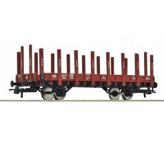 6600148 - 2-osý plošinový vůz Pdk 31 PKP s klanicemi