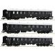 6200132 - Set tří kořistních rychlíkových vozů MÁV