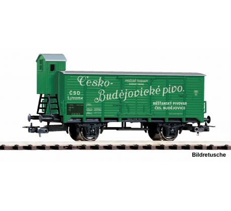 24561 - 2-osý vůz na přepravu piva G02 Lp ČSD Měšťanský pivovar Č. Budějovice